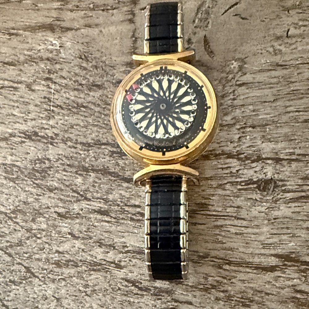 Gold and Black Women's Watch